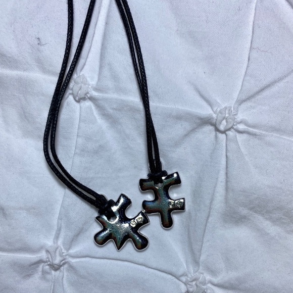 Swarovski Puzzle Piece Necklace Set - Picture 5 of 5